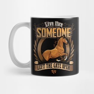 Live Free - Horse Lover Mug